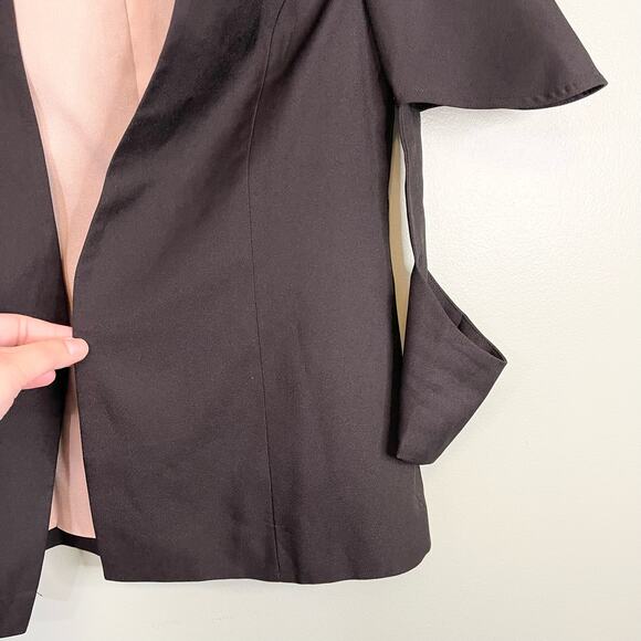 Evenuel Blazer Women Small Black Workwear Cutout Sleeve Office Work Casual Lined - Picture 6 of 11